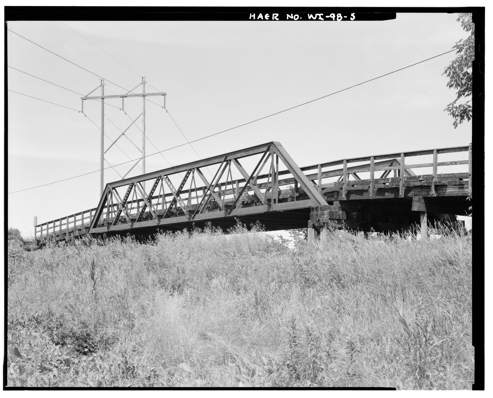Looking northeast at Poplar Grove Road bridge